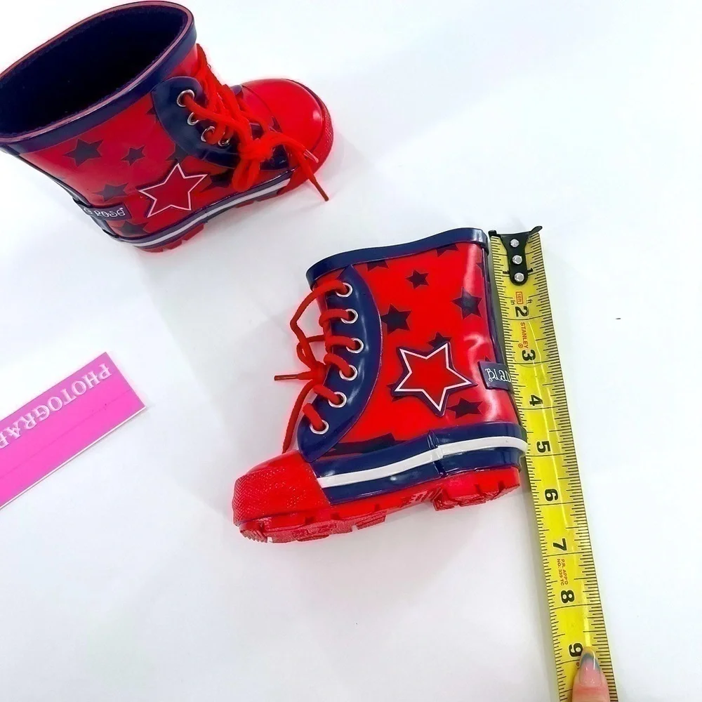 Blade & Rose Wellington lace up Rain Boots little kids size 5